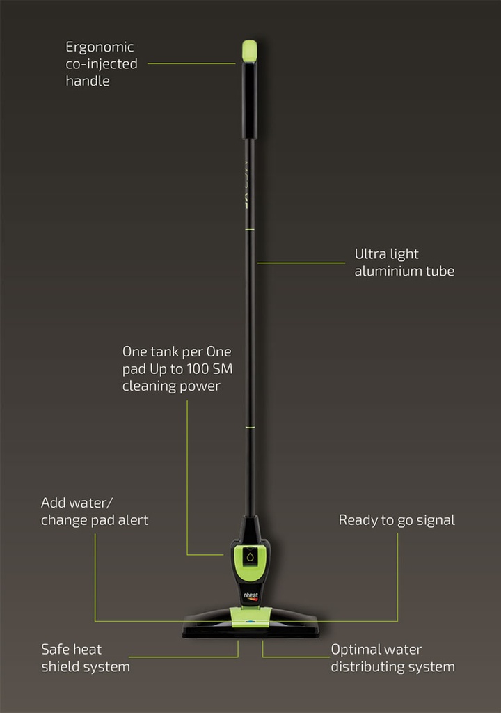 Nheat Mop Cleaner Mc2X5 Black / Green